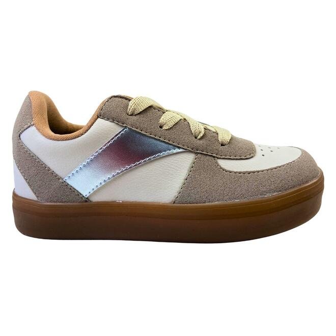 Tênis Novopé Sintético Infantil Off White/Tartufo/Ouro Light
