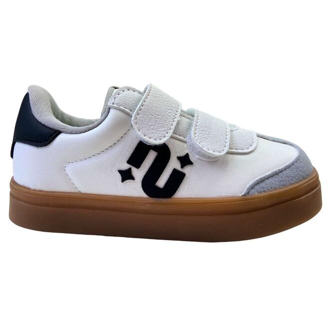 Tênis Novopé Sintético Infantil Branco/Cromo/Preto