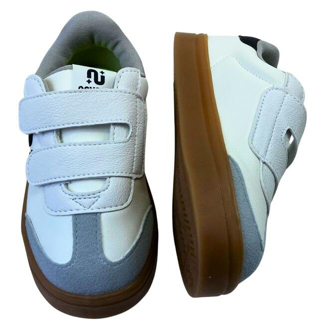 Tênis Novopé Sintético Infantil Branco/Cromo/Preto Branco 4