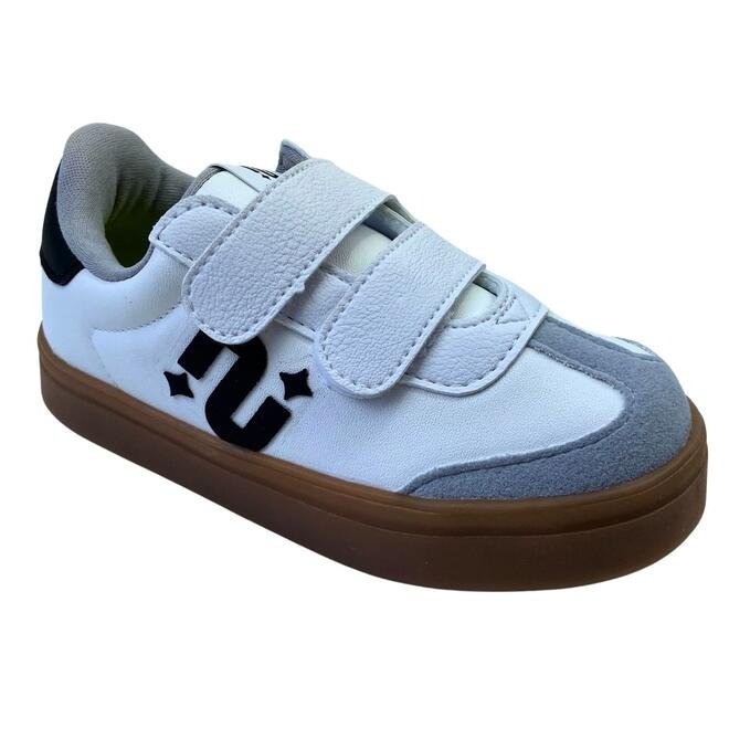 Tênis Novopé Sintético Infantil Branco/Cromo/Preto Branco 2