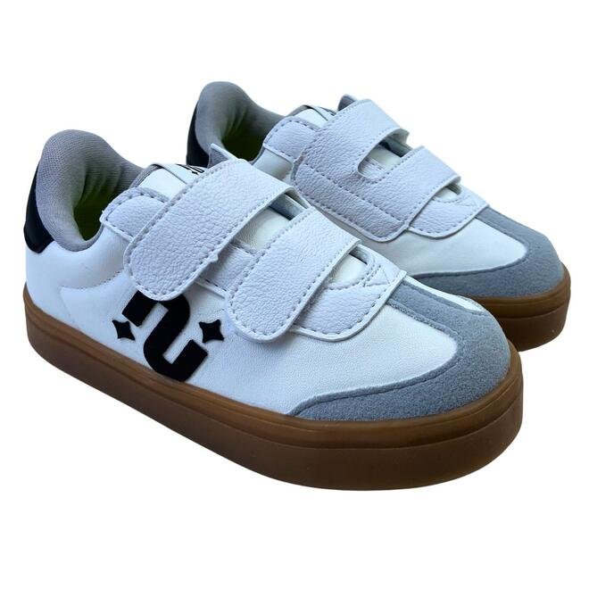 Tênis Novopé Sintético Infantil Branco/Cromo/Preto Branco 3