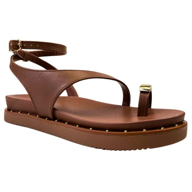 Sandália Via Marte Napa Casual Ganache Marrom 2