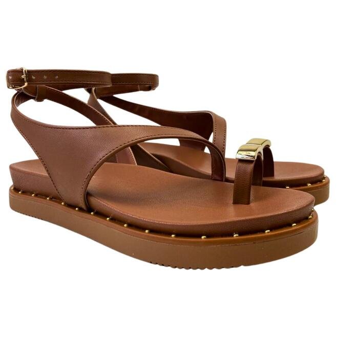 Sandália Via Marte Napa Casual Ganache Marrom 3