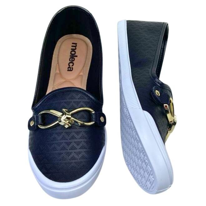 Sapatilha Moleca Napa Pesponto Menfis Preto Preto 4