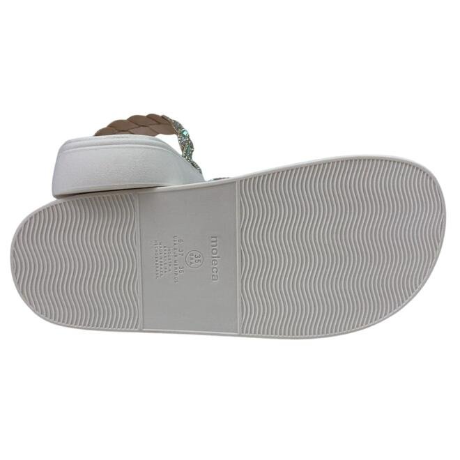 Chinelo Papete Moleca Dourado/Aurora Boreal/Bco Off Feminino Dourado 4