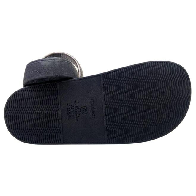 Chinelo Papete Moleca Tira Metalizado Grafite/Preto Grafite 5