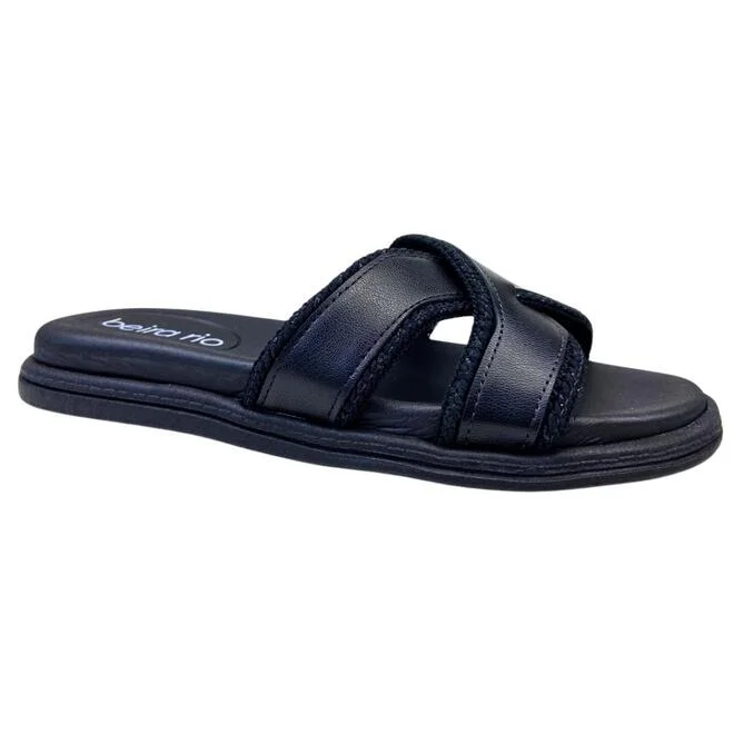 Chinelo Papete Beira Rio Napa Turim Preto Preto 2