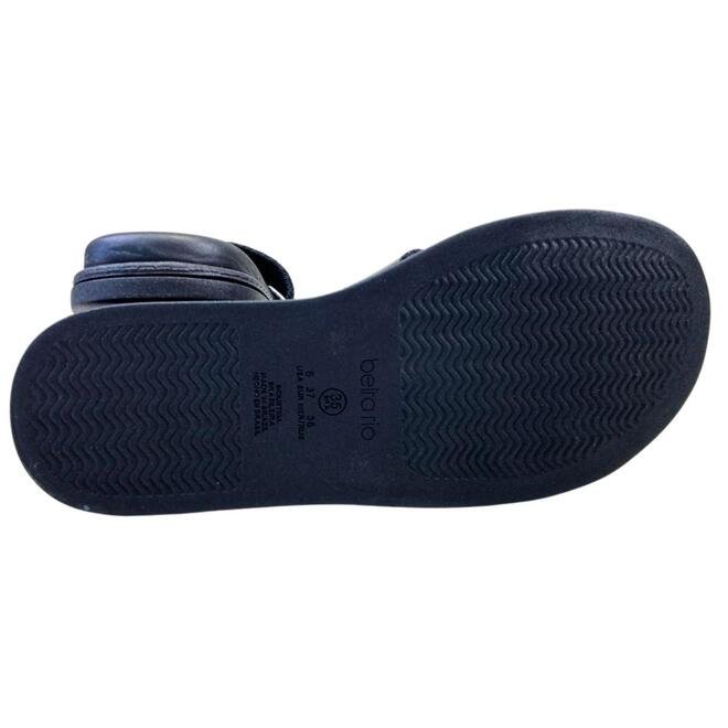 Chinelo Papete Beira Rio Napa Turim Preto Preto 5