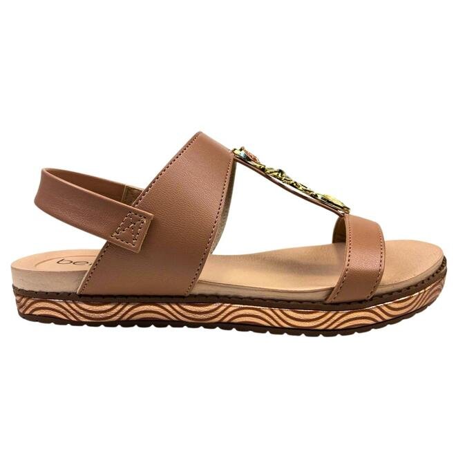 Sandália Beira Rio Napa Turim Nude