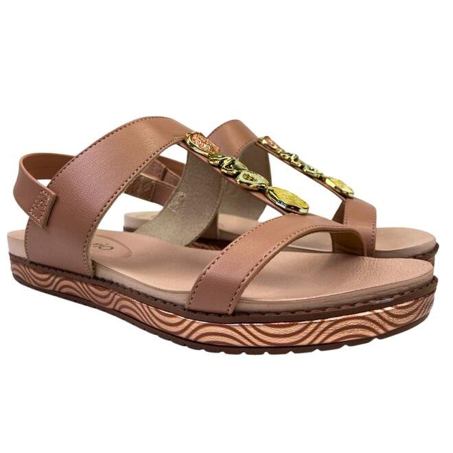 Sandália Beira Rio Napa Turim Nude Nude 3