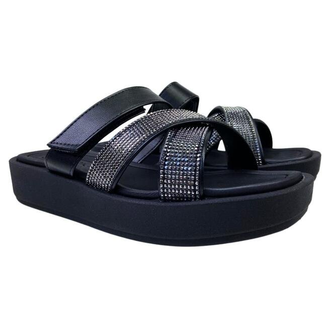 Tamanco Beira Rio Napa Turim Preto Preto 3