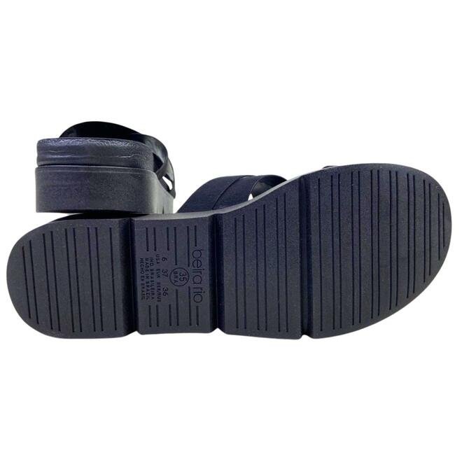 Tamanco Beira Rio Camurça Flex Preto Preto 5