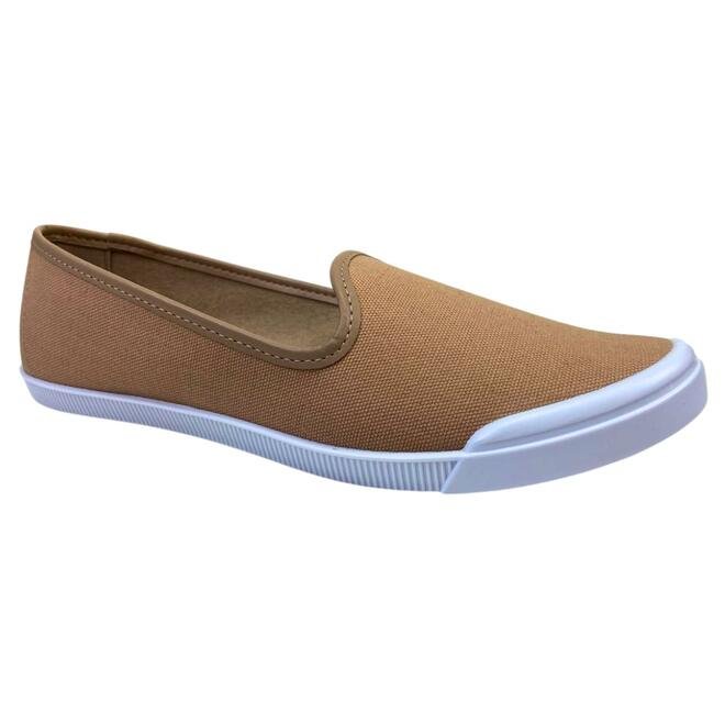 Sapatilha Moleca Lona Sider Bege Bege 2