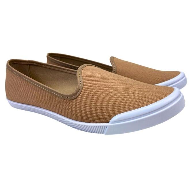 Sapatilha Moleca Lona Sider Bege Bege 3