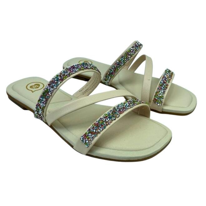 Rasteira Molekinha Infantil Napa Turim Creme Creme 3