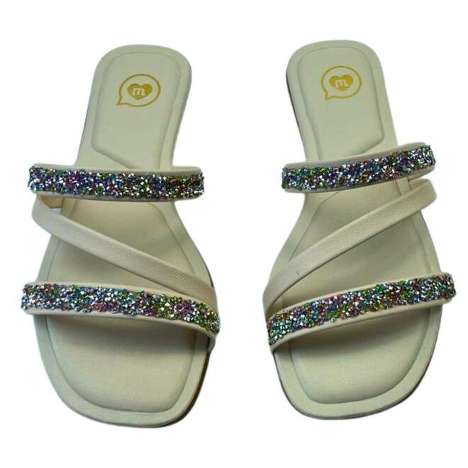Rasteira Molekinha Infantil Napa Turim Creme Creme 4