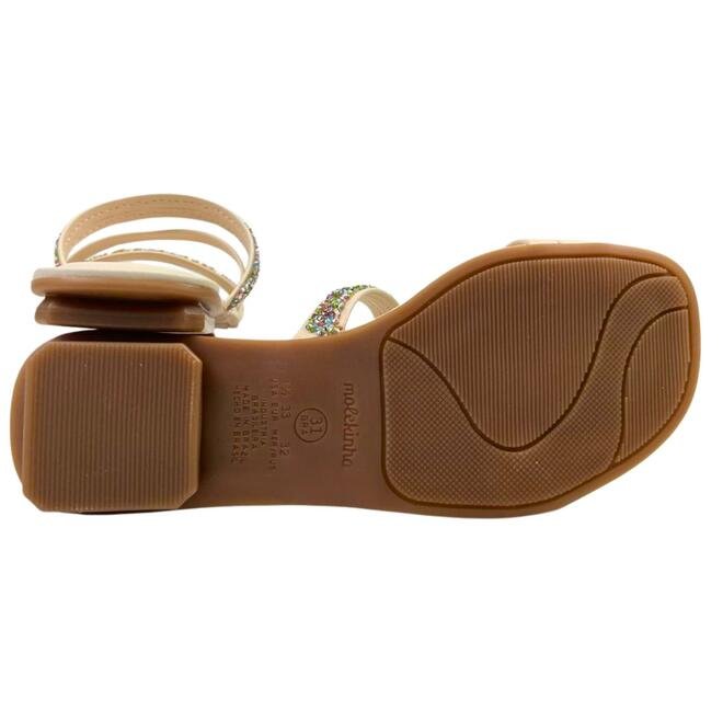 Rasteira Molekinha Infantil Napa Turim Creme Creme 5