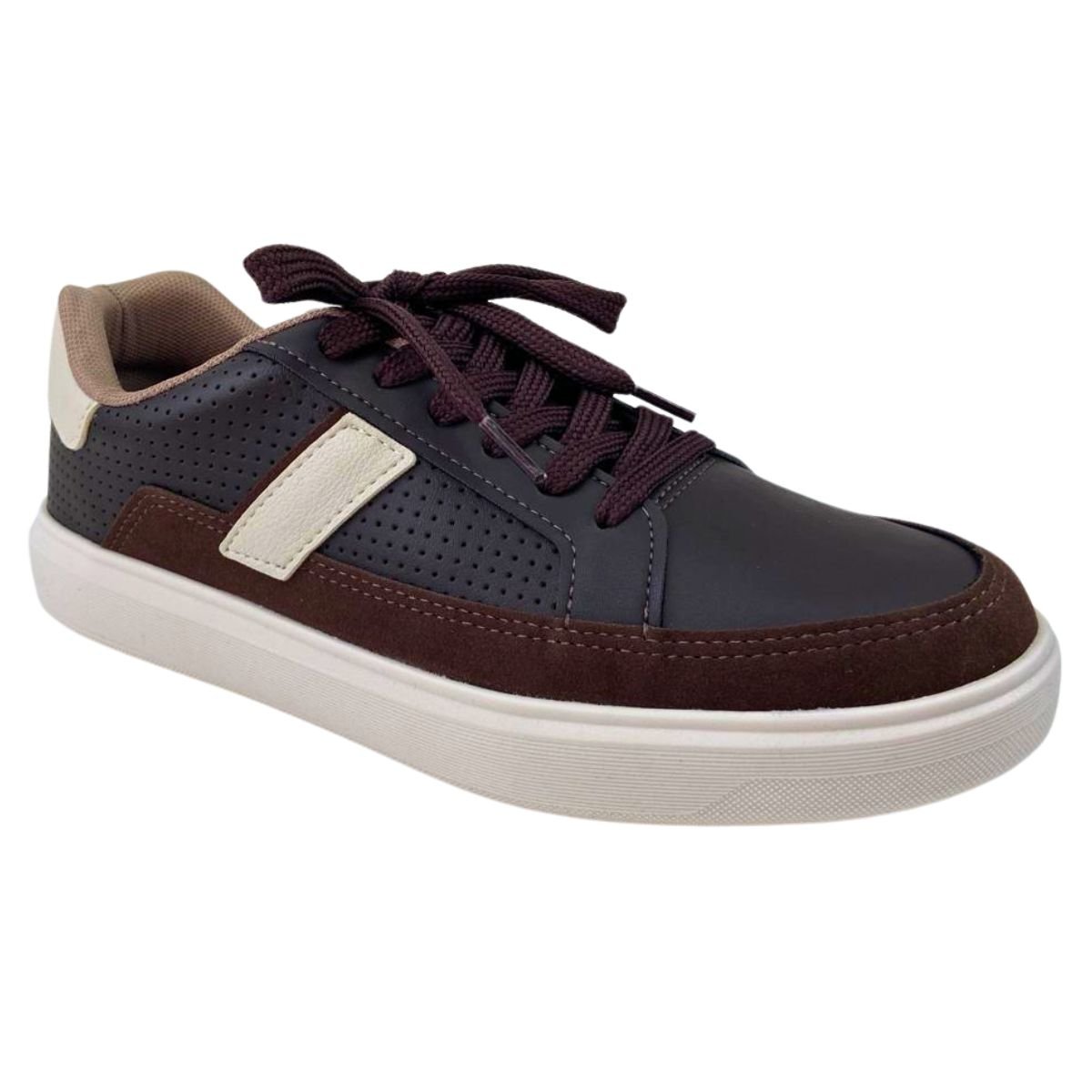Sapatênis BRsport Vermont Café/Branco Off Masculino