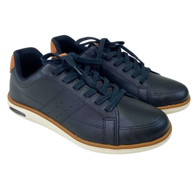 Sapatênis BRsport Napa Vermont Preto/Camel Masculino Preto 3