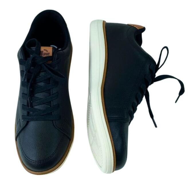 Sapatênis BRsport Napa Vermont Preto/Camel Masculino Preto 4