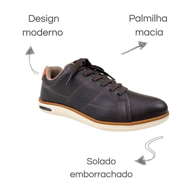 Sapatênis BRsport Napa Vermont Café/Camel Masculino Café 6