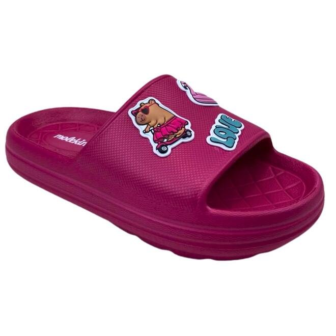 Chinelo Slide Molekinha EVA Pink Infantil Pink 2