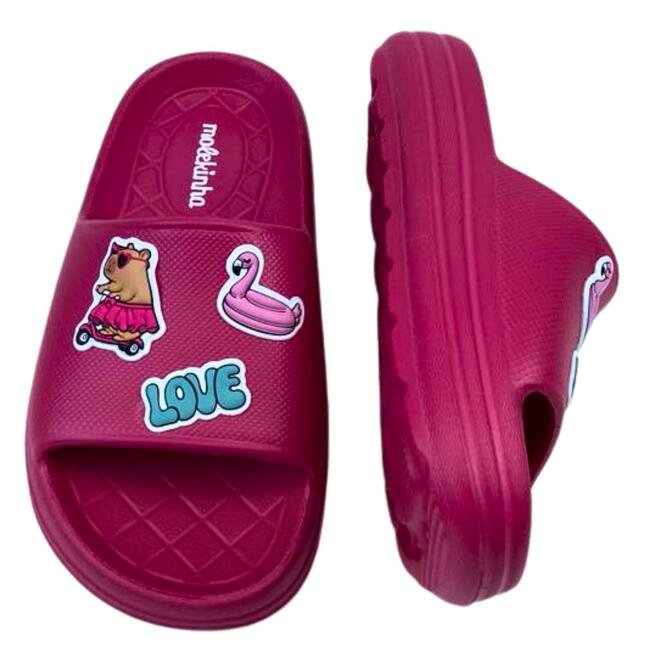 Chinelo Slide Molekinha EVA Pink Infantil Pink 4