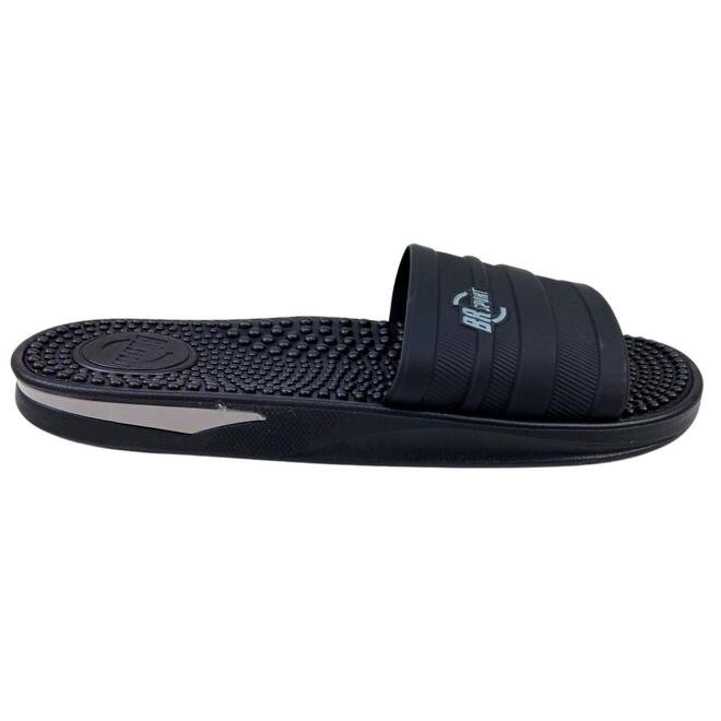 Chinelo BRsport Slide Napa Way Preto/Cinza Masculino Preto 2