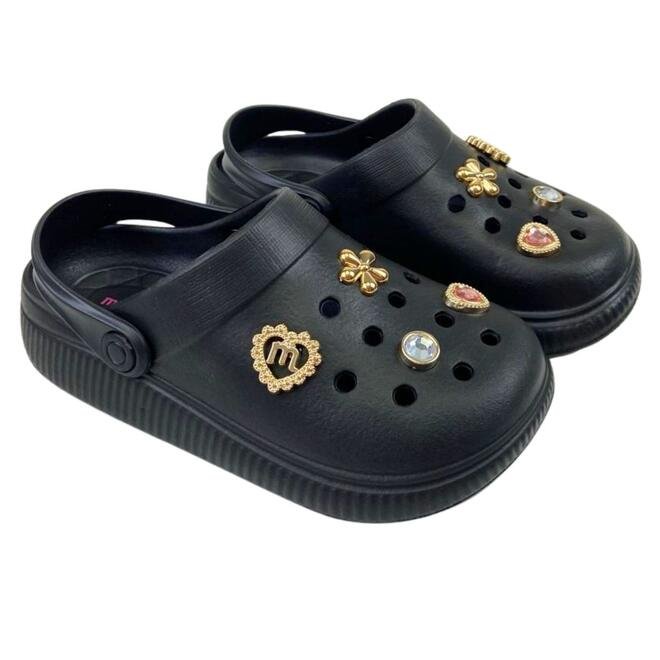 Clog Molekinha Injetada EVA Preto Menina Preto 3