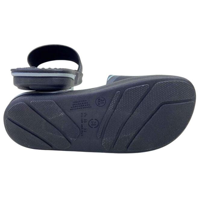 Chinelo Molekinho Preto/Branco/Cinza Menino Preto 5