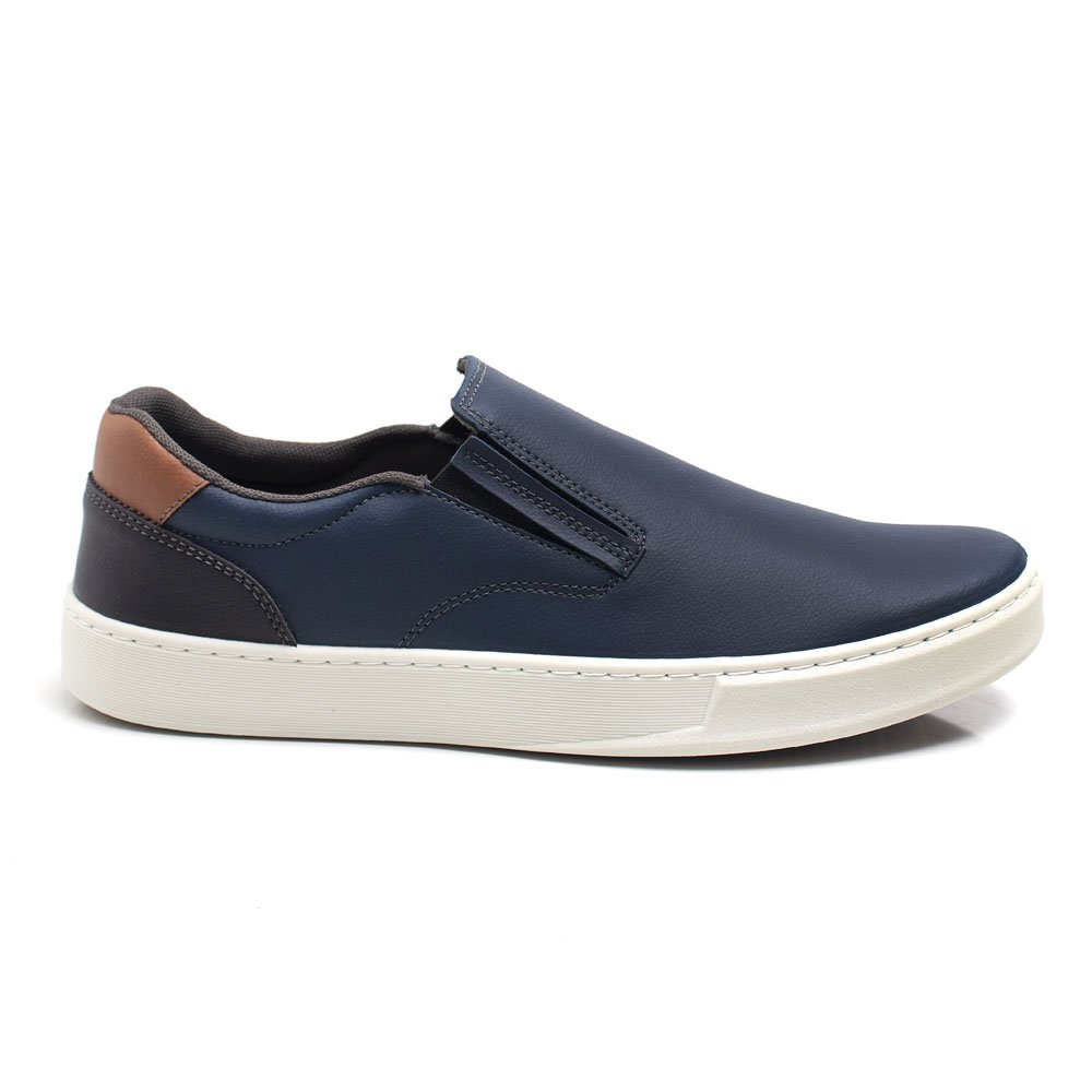 Slip On HFAST Shoes BASICO CASUAL LISO Feminino 4817 Azul 2