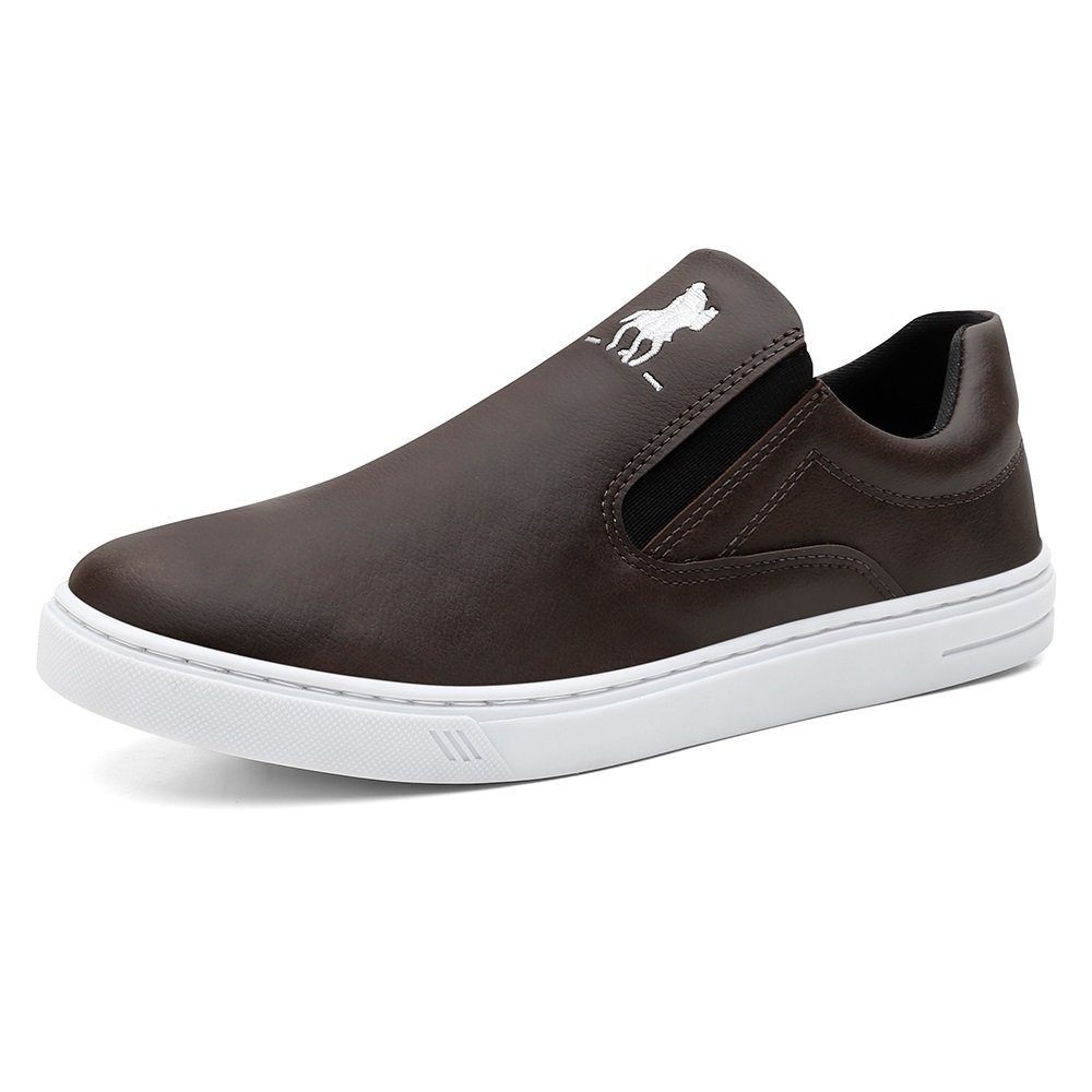 Slip On HFAST Shoes LISO Masculino 4817 Marrom 1