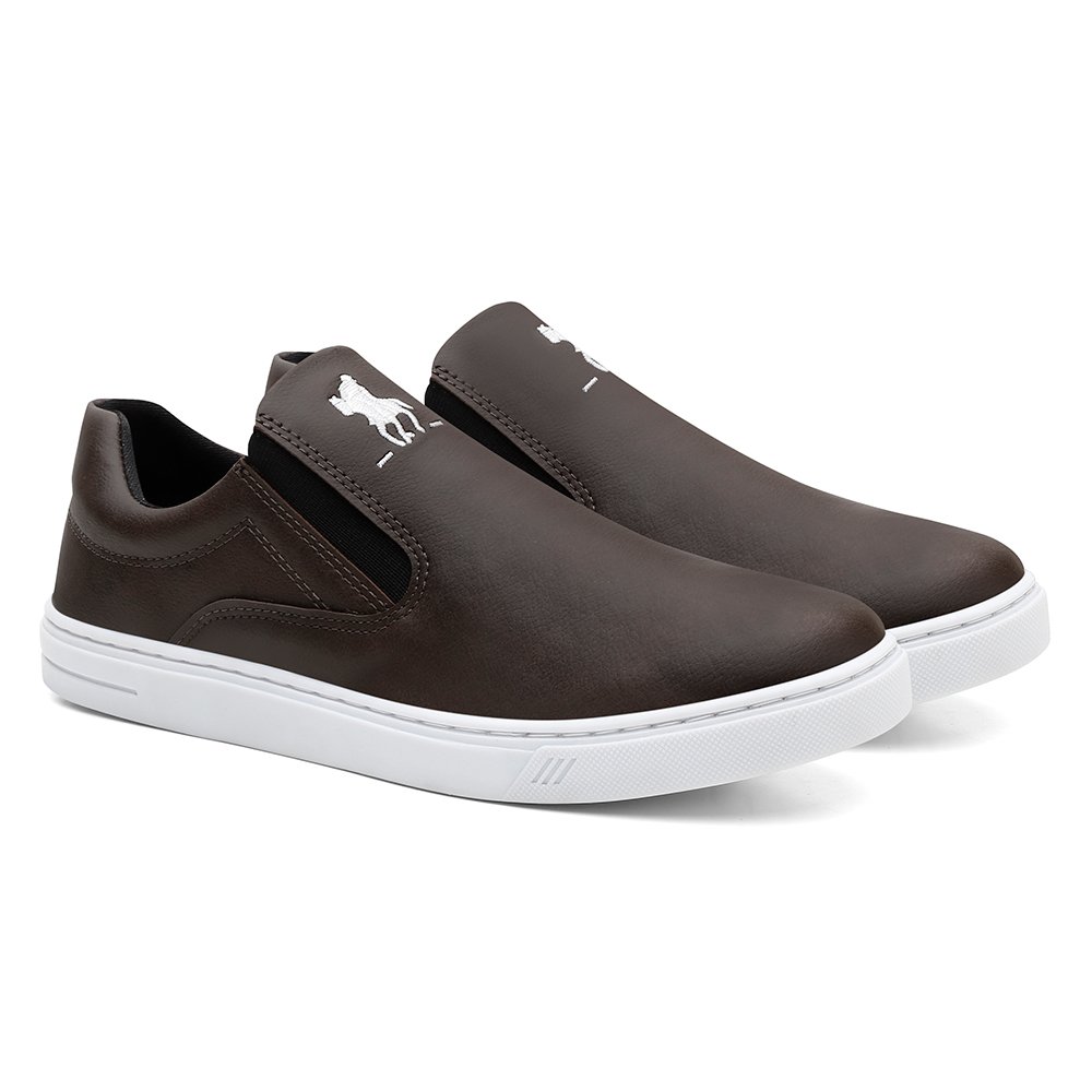 Slip On HFAST Shoes LISO Masculino 4817 Marrom 2