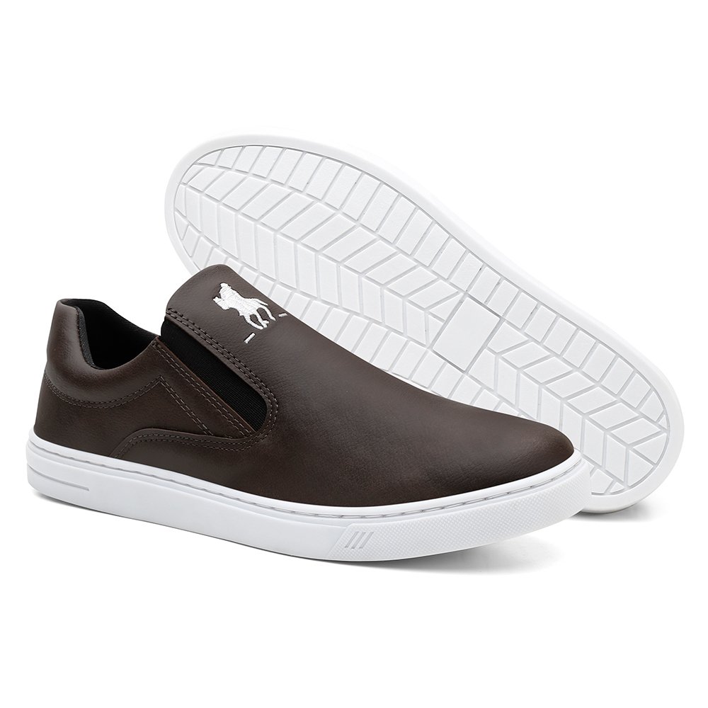 Slip On HFAST Shoes LISO Masculino 4817 Marrom 3