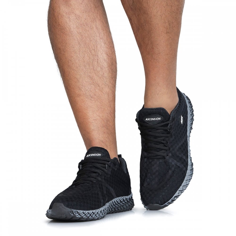 Tênis Esportivo Feminino Masculino Bonito Casual Confortável Tendência Moda Sair Corrida Academia Preto 4