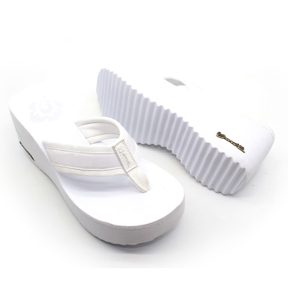 Tamanco Plataforma Alta Barth Shoes Hibisco Branco 2