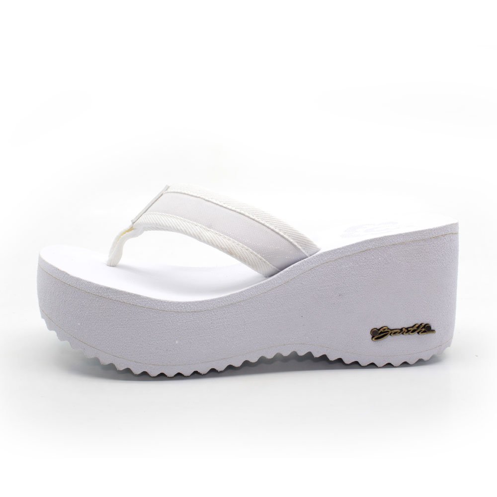 Tamanco Plataforma Alta Barth Shoes Hibisco Branco 3