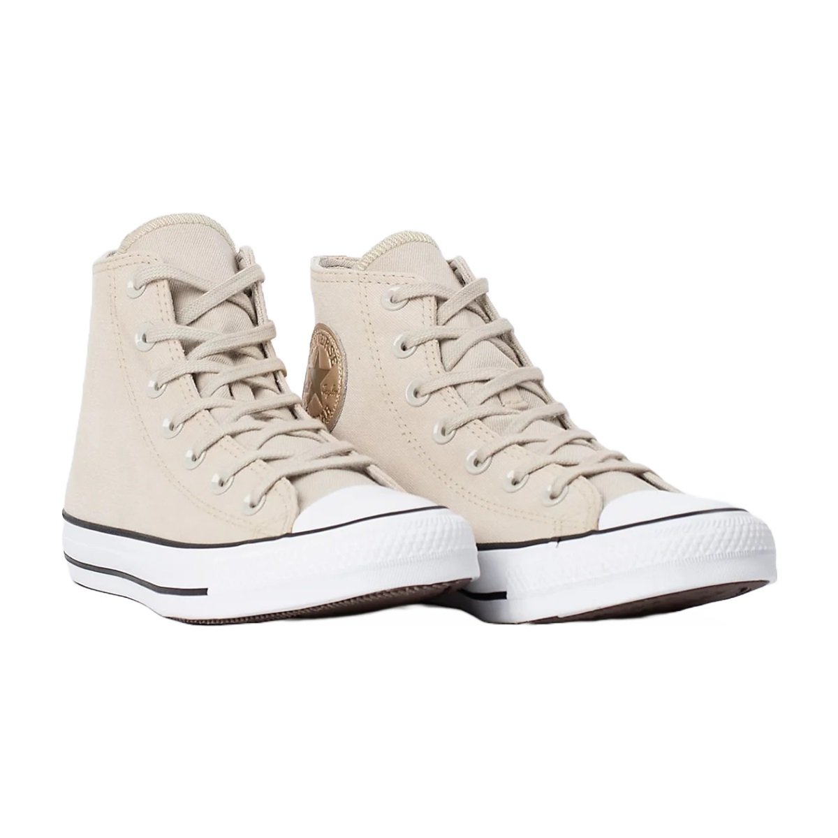 Tênis Converse Chuck Taylor All Star Feminino Bege/Branco 2