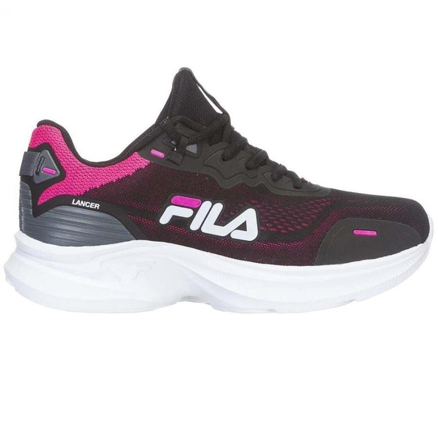 Tênis Fila Feminino Lancer - Preto e Rosa Preto