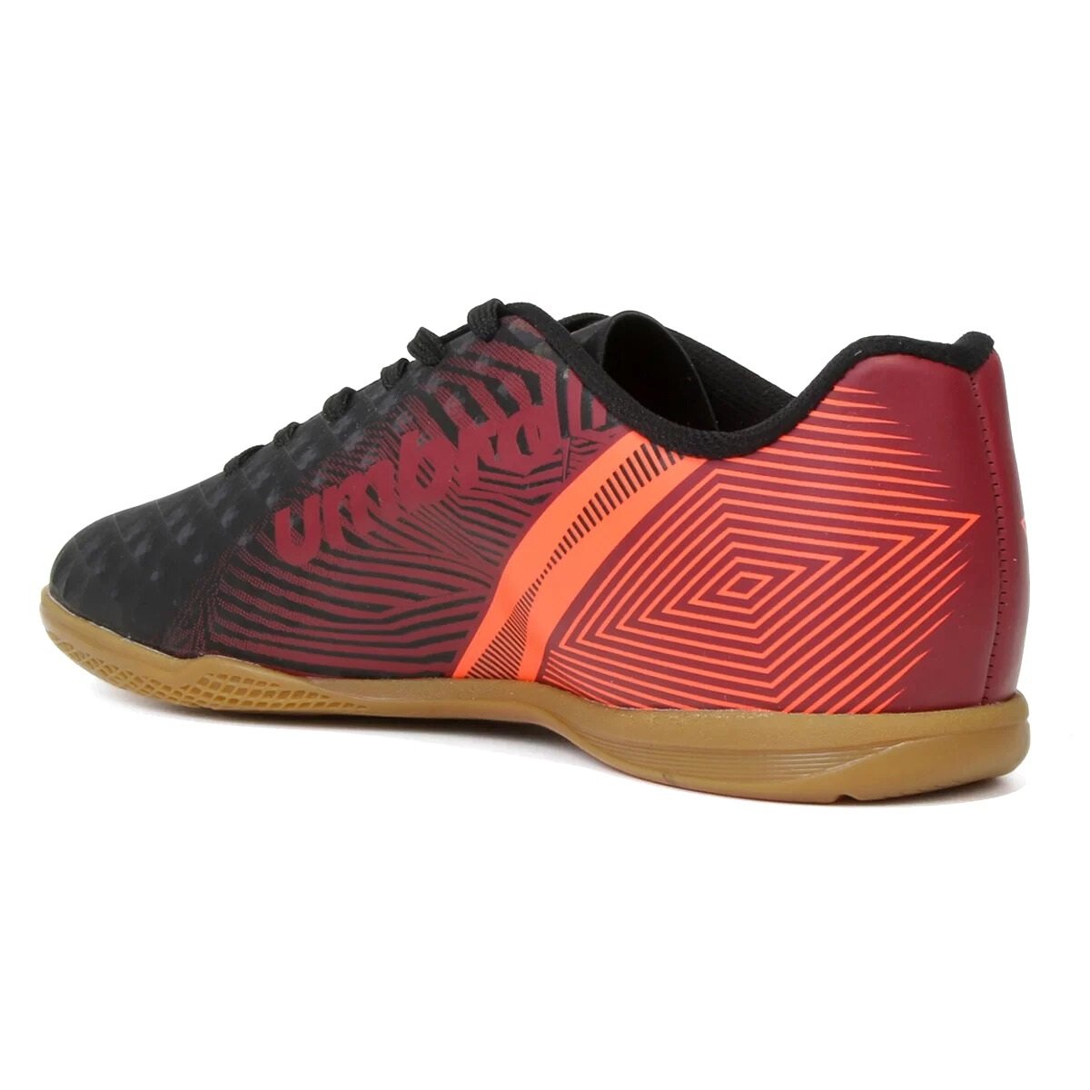 Chuteira Futsal Umbro Illusion Masculino - Adulto Preto/Vermelho 4