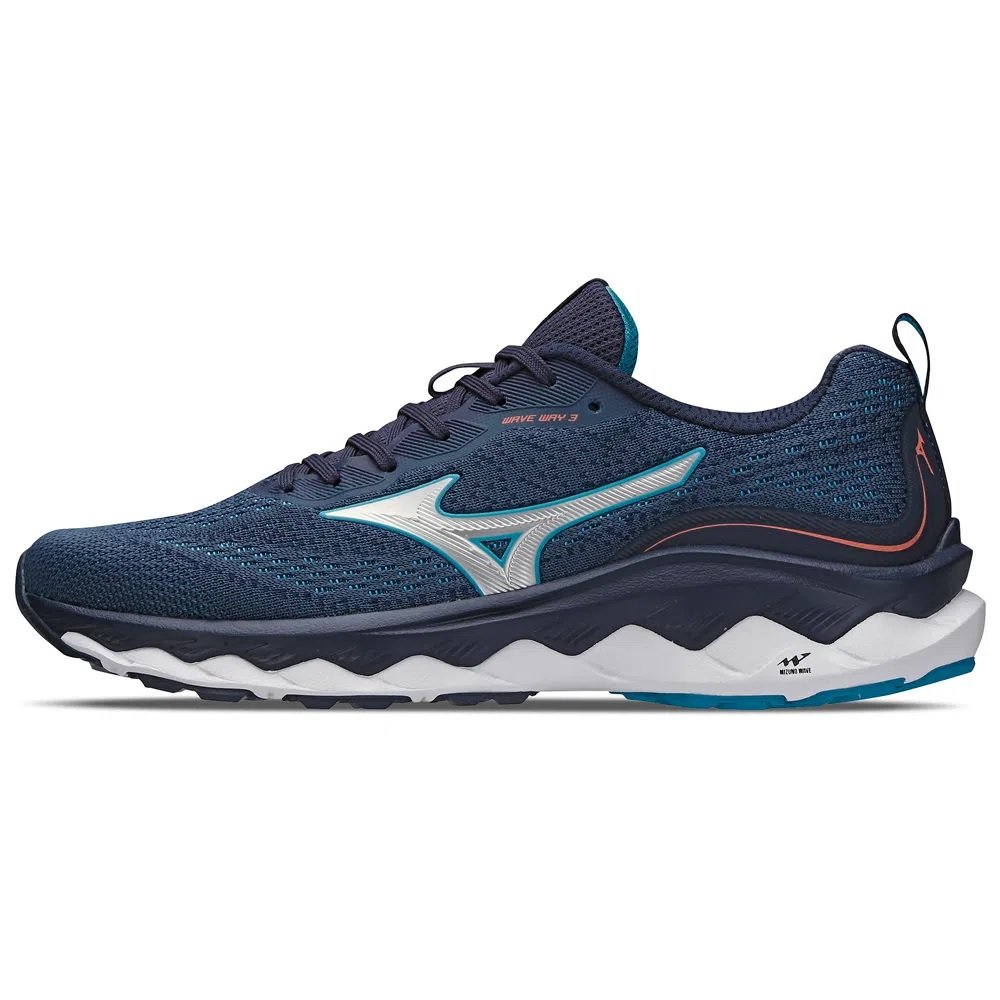 Tênis Mizuno Wave Way 3 Masculino Azul 2