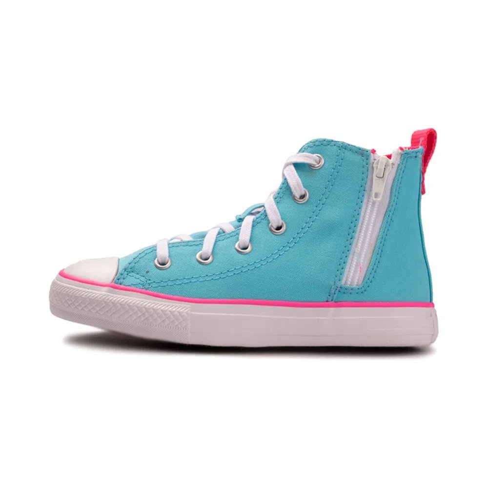 Tênis Converse Infantil Chuck Taylor All Star Azul/Rosa 2