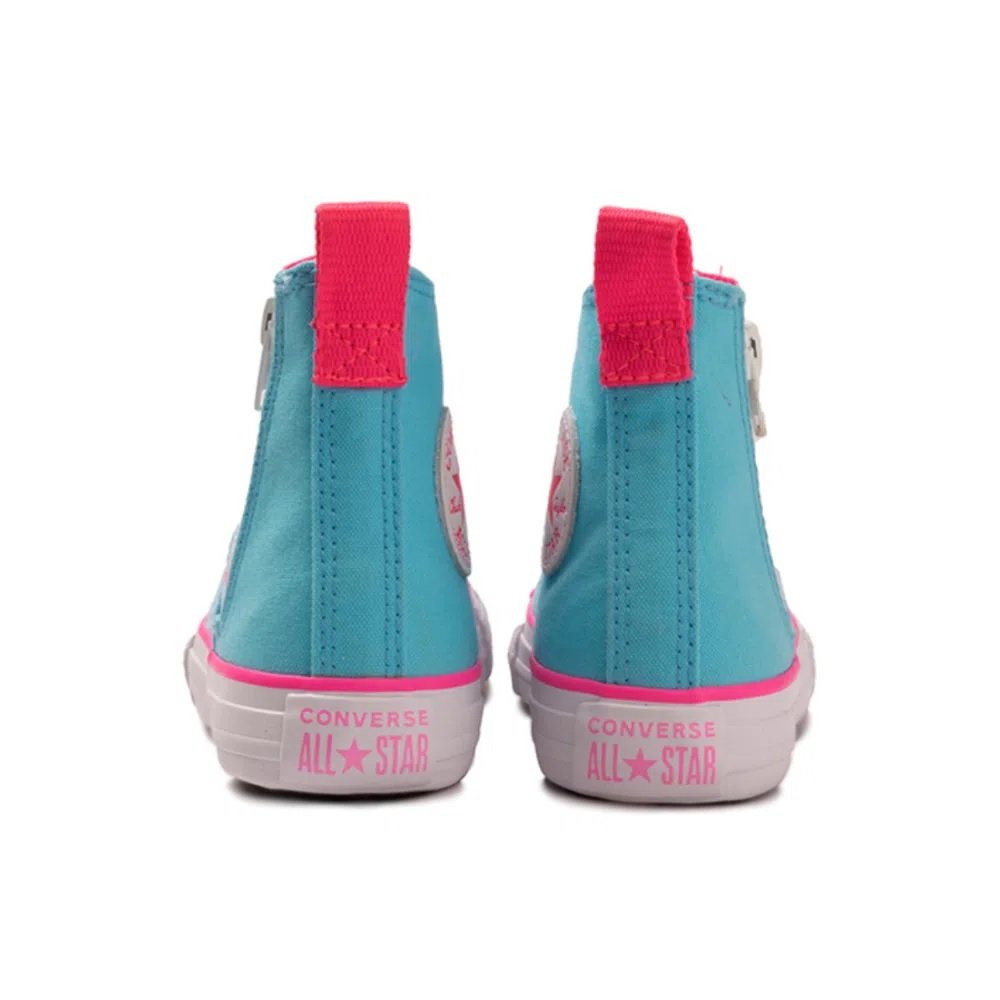 Tênis Converse Infantil Chuck Taylor All Star Azul/Rosa 5