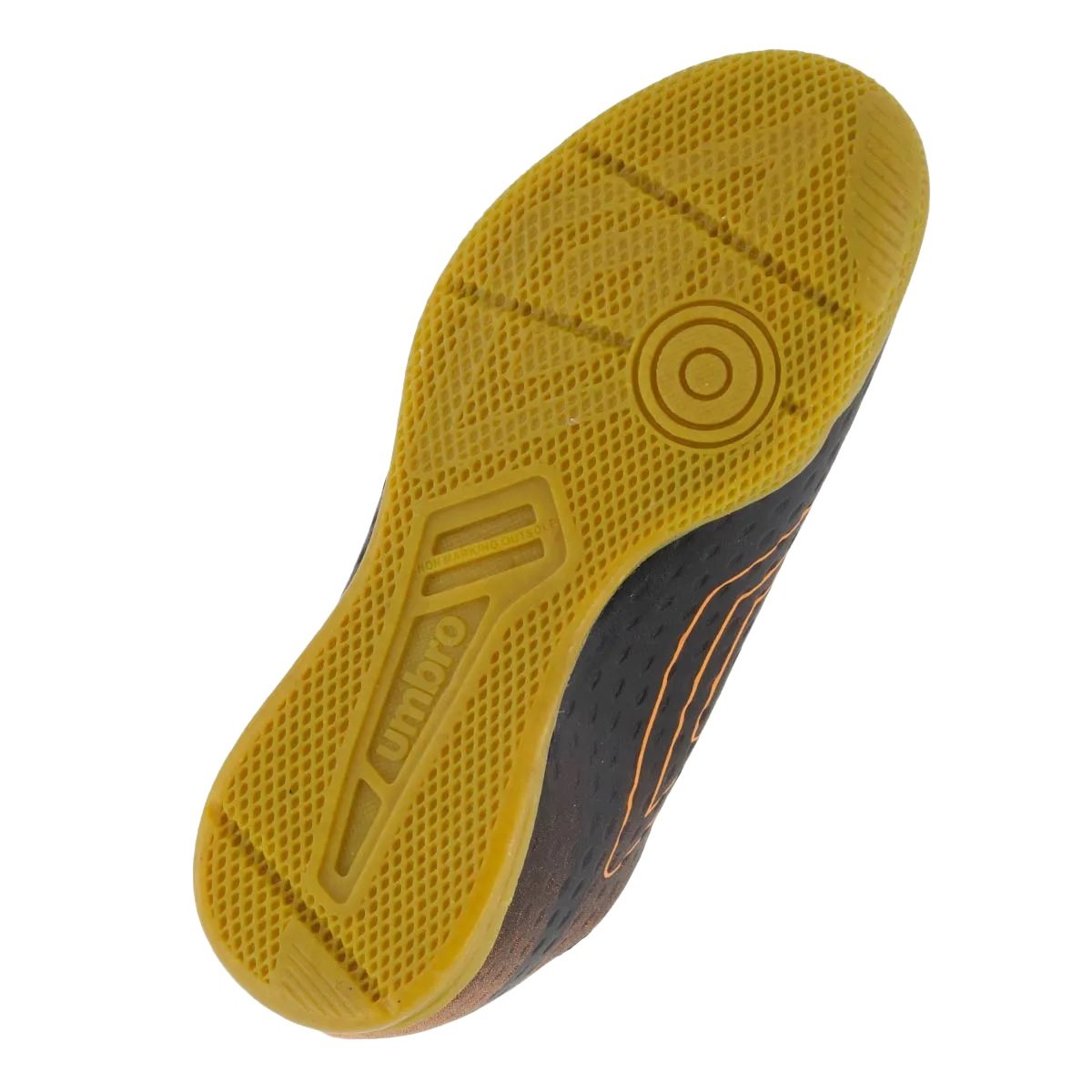 Chuteira de Futsal Umbro Warskin Infantil Preto/Laranja 5