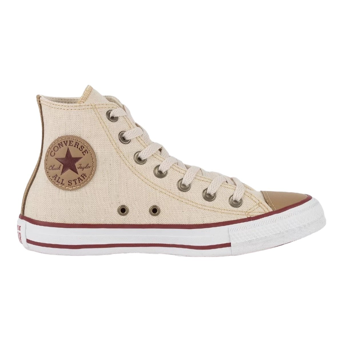 Tênis Converse Chuck Taylor All Star Hi New Linen Bege 1