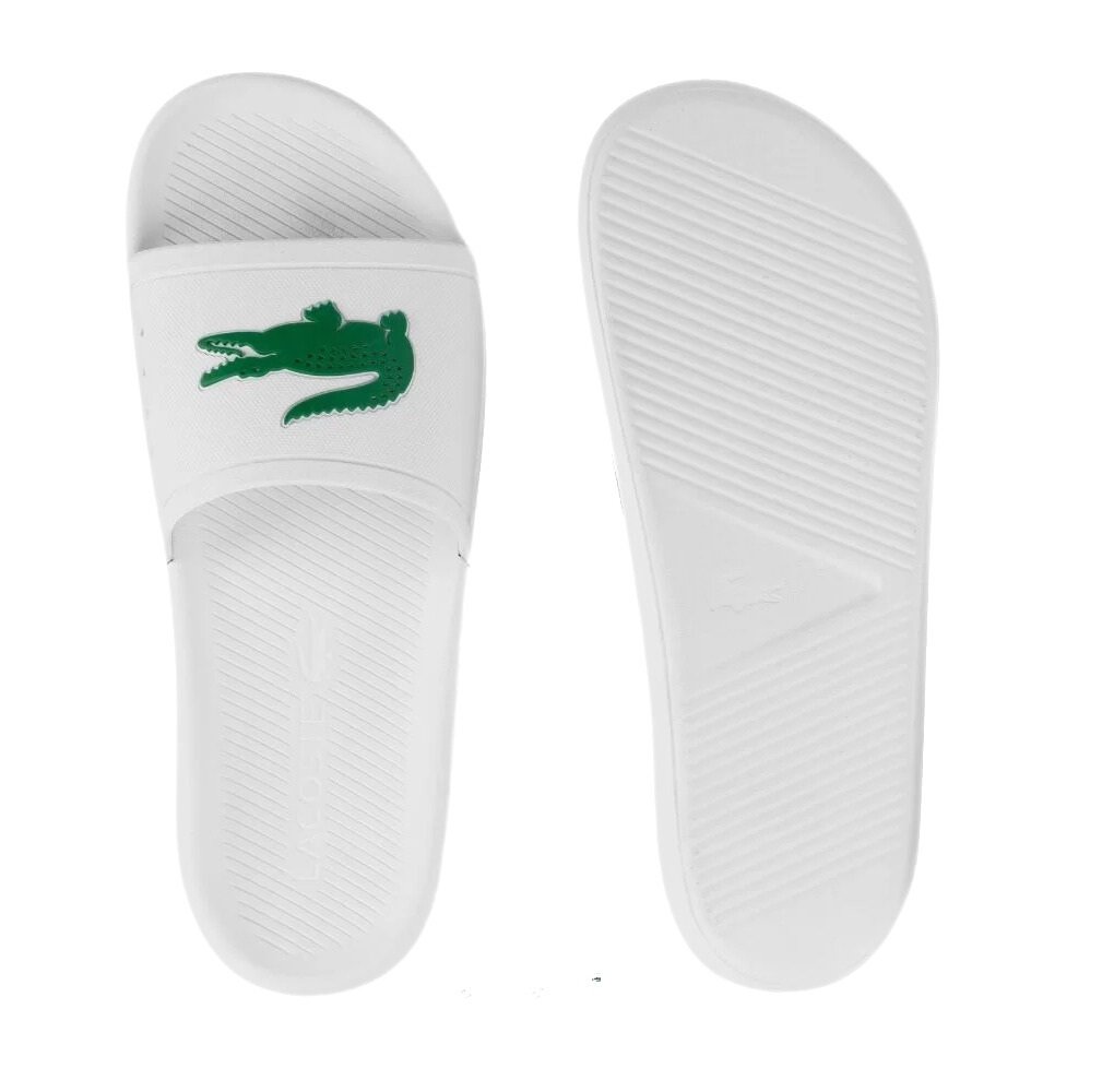Chinelo Lacoste Croco Slide Branco 3