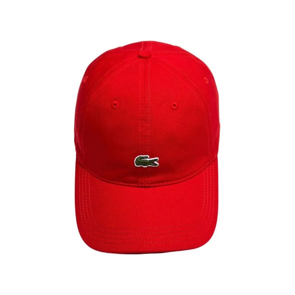Boné aba Curva Lacoste Casquette Vermelho 2