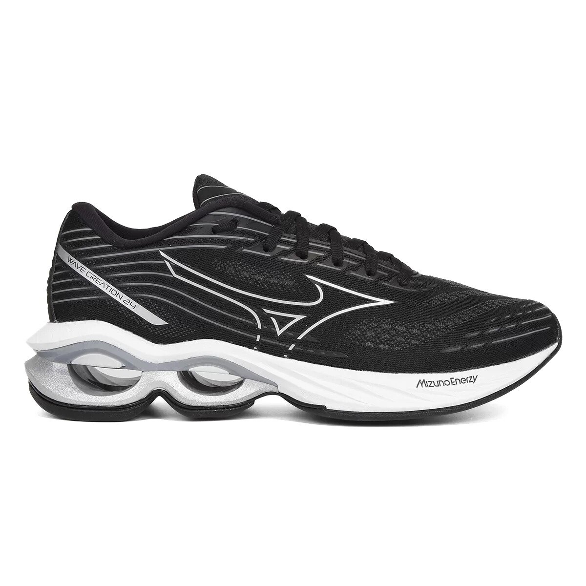 Tenis Mizuno Wave Creation 24 Masculino Preto 1