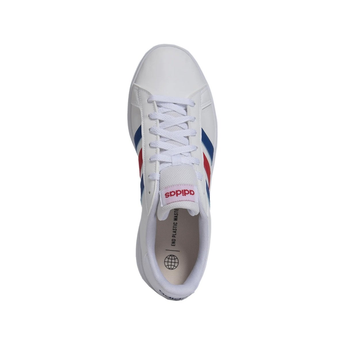 Tênis Couro Adidas Grand Court Base 2.0 Masculino Branco 2