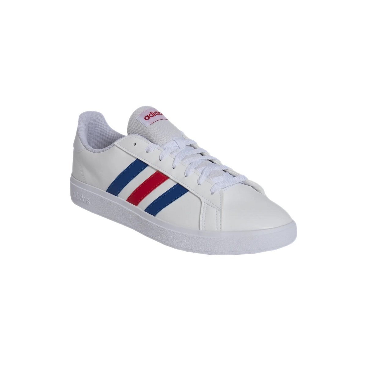 Tênis Couro Adidas Grand Court Base 2.0 Masculino Branco 4